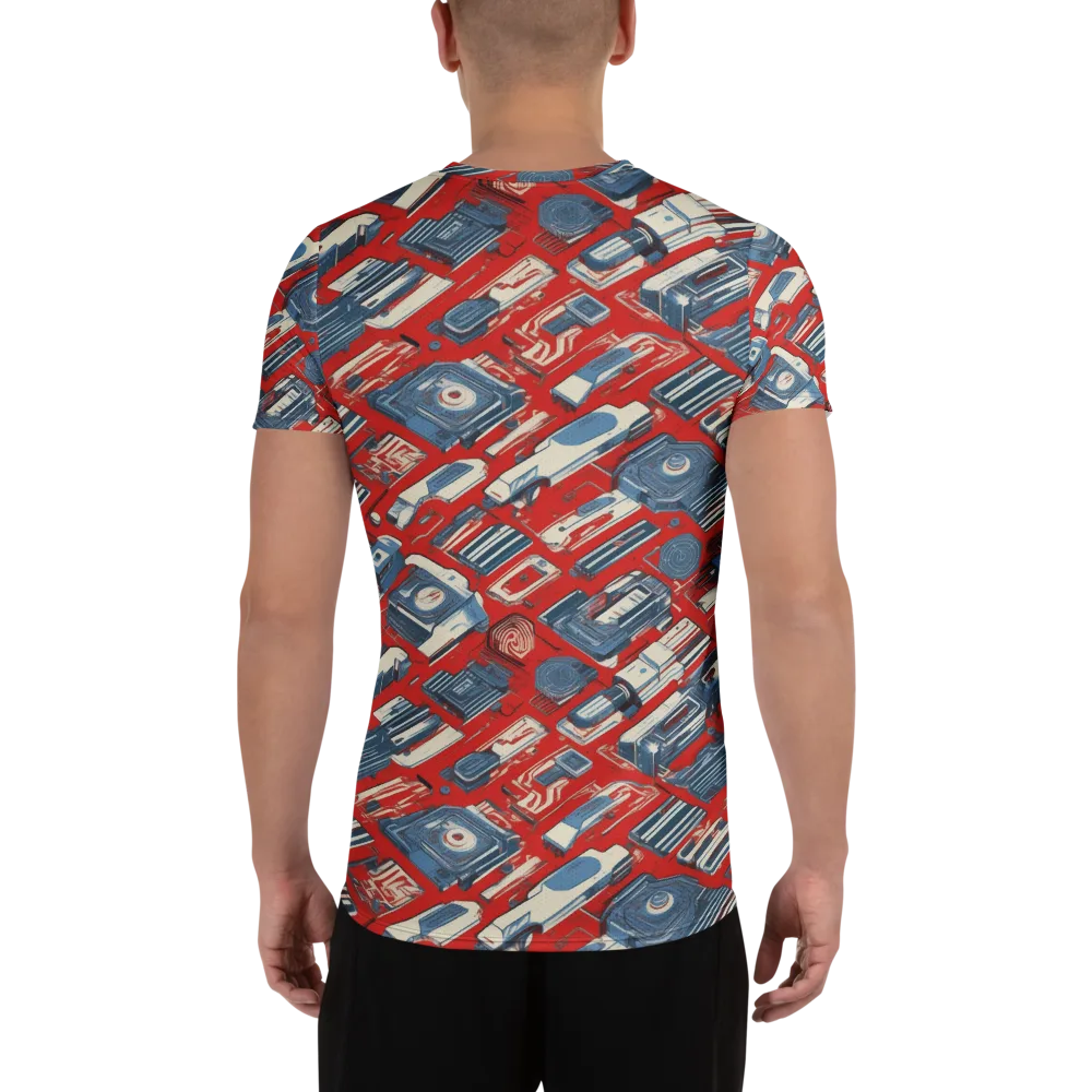 Playback Parade on Men's Athletic T-Shirt — Back