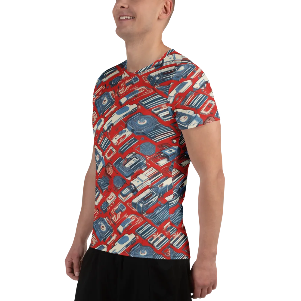 Playback Parade on Men's Athletic T-Shirt — Left