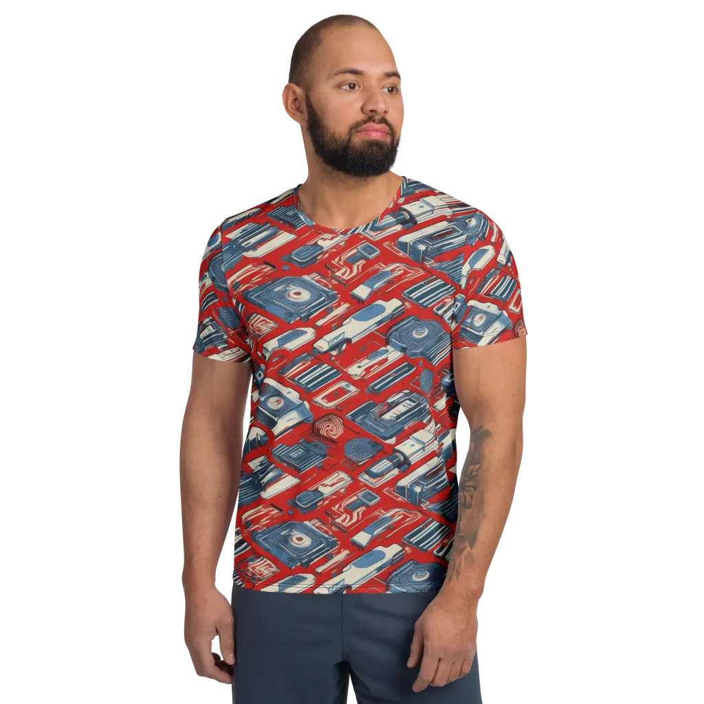 Playback Parade on Men's Athletic T-Shirt — Front
