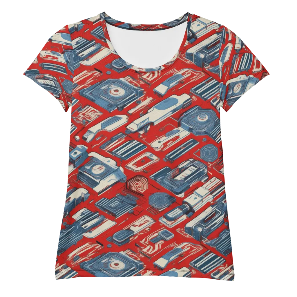 Playback Parade on Women's Athletic T-Shirt — Front