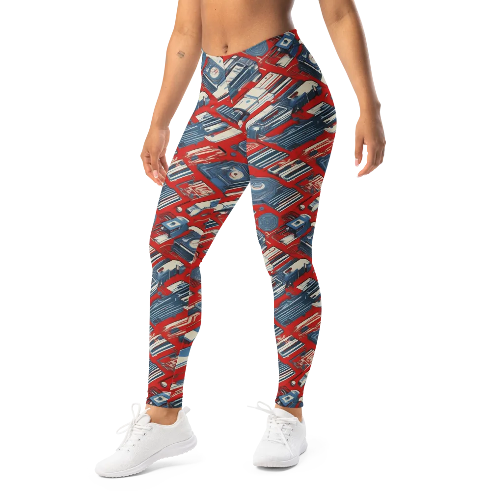 Playback Parade on Leggings — Left Front
