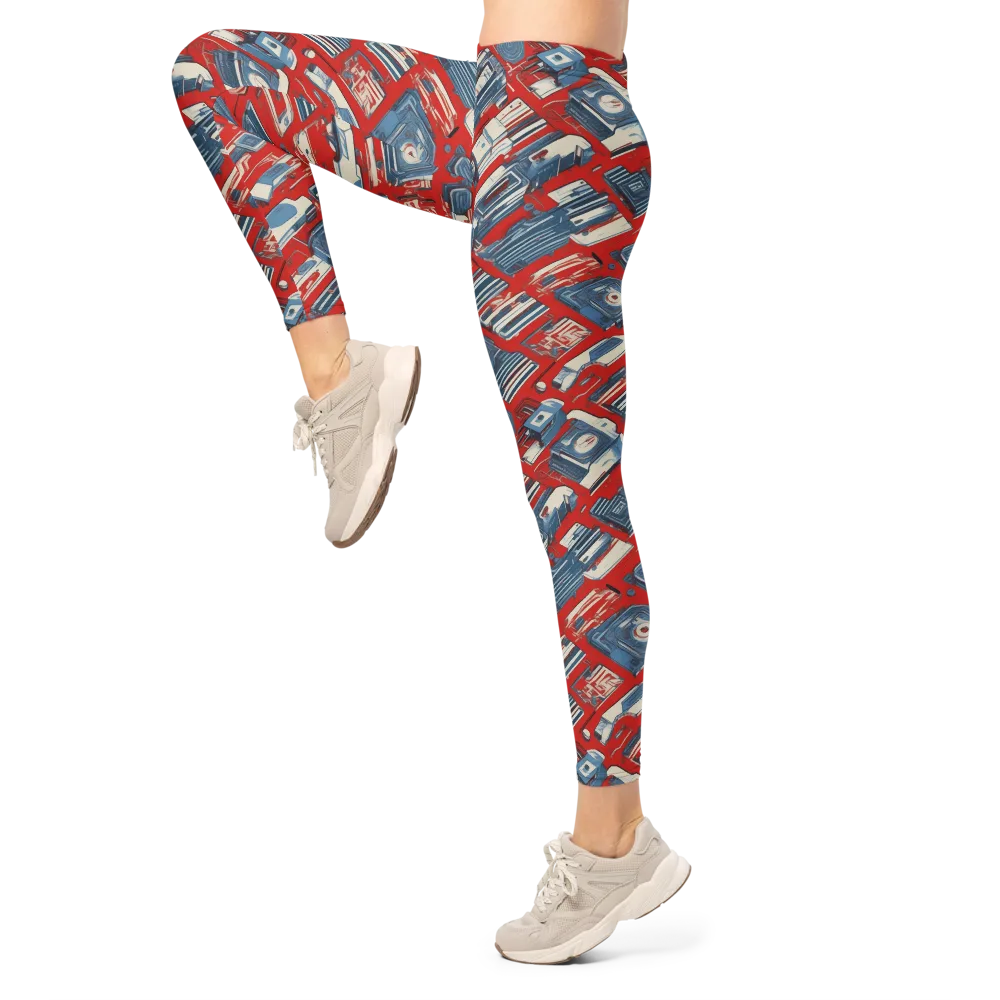 Playback Parade on Leggings — Left