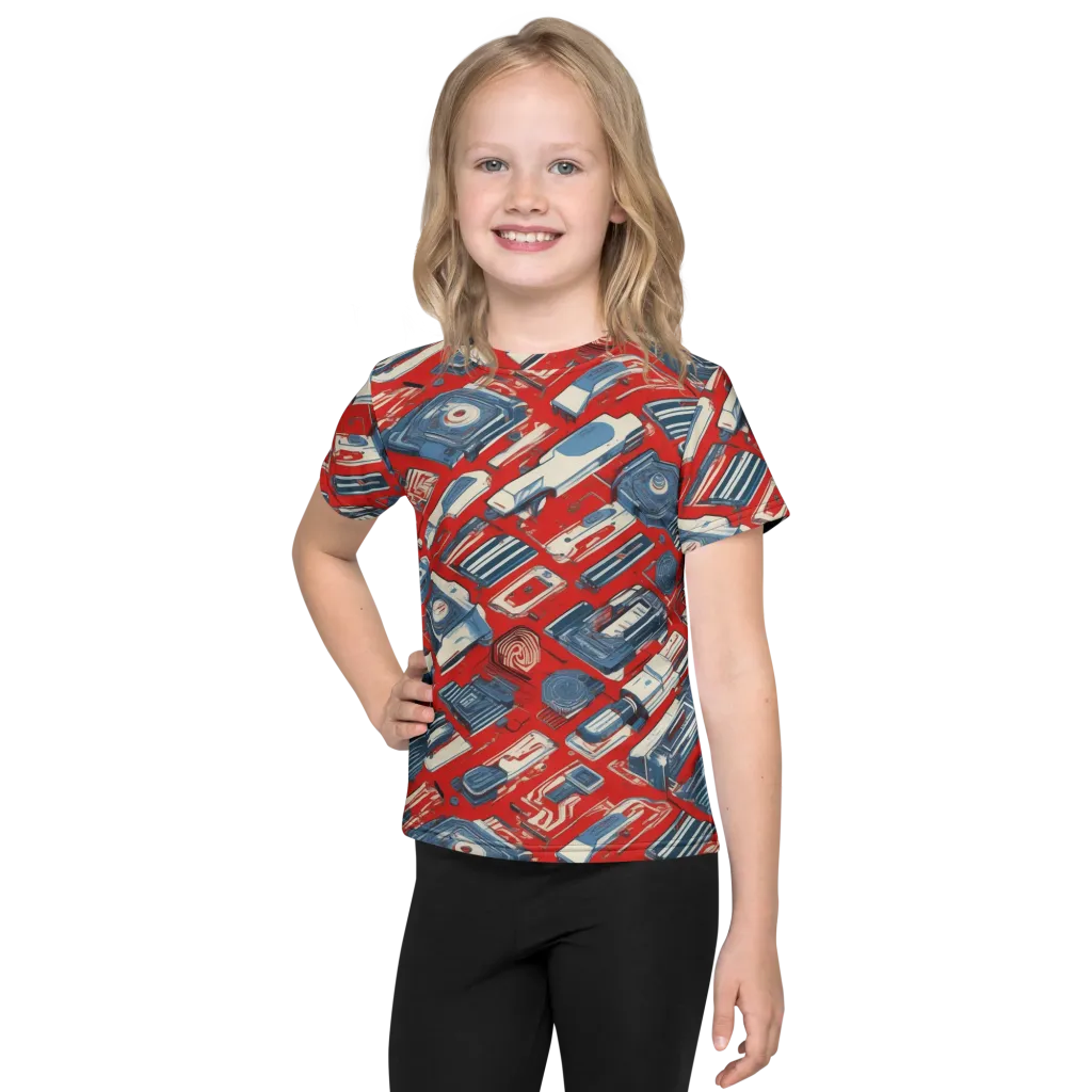 Playback Parade on Kids Crew Neck T-Shirt — Front