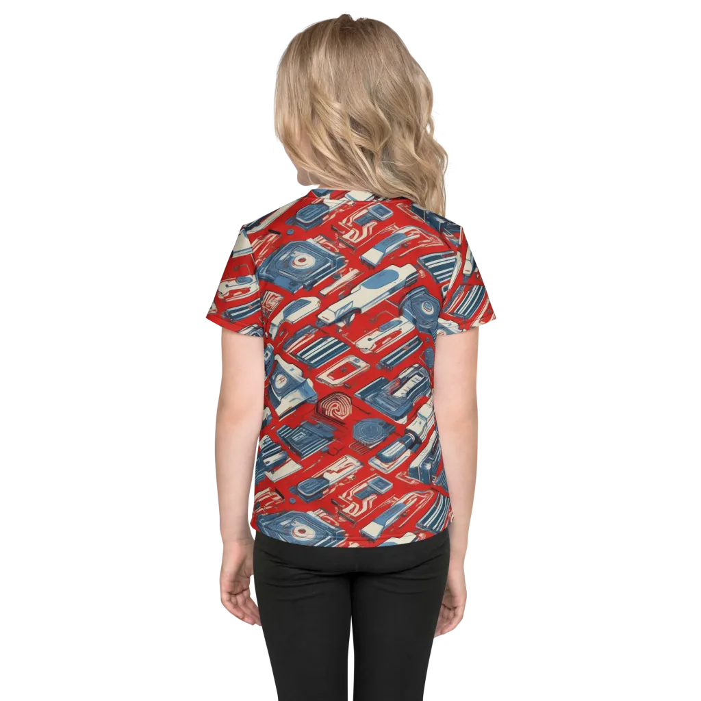 Playback Parade on Kids Crew Neck T-Shirt — Back