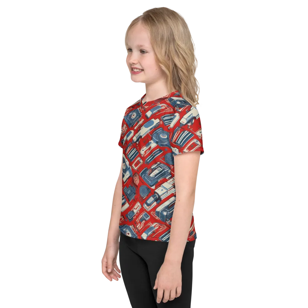 Playback Parade on Kids Crew Neck T-Shirt — Left