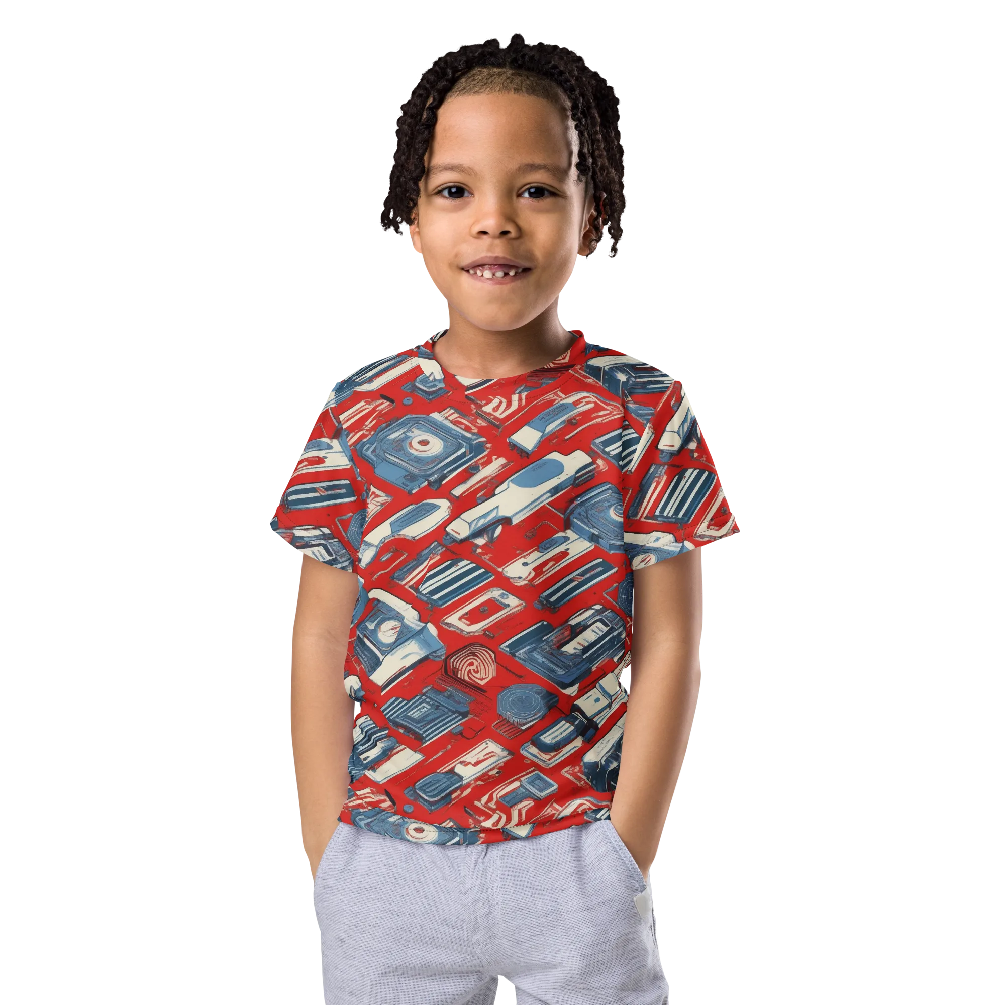 Playback Parade on Kids Crew Neck T-Shirt — Front