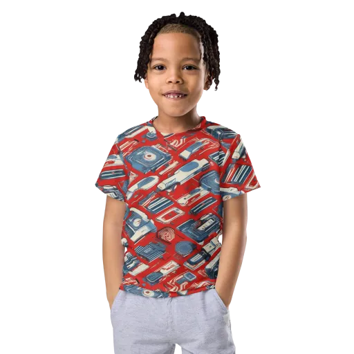 Playback Parade on a Kids Crew Neck T-Shirt