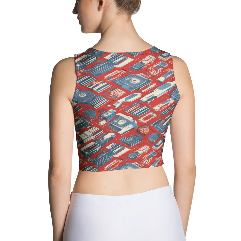 Playback Parade on Crop Top — Back