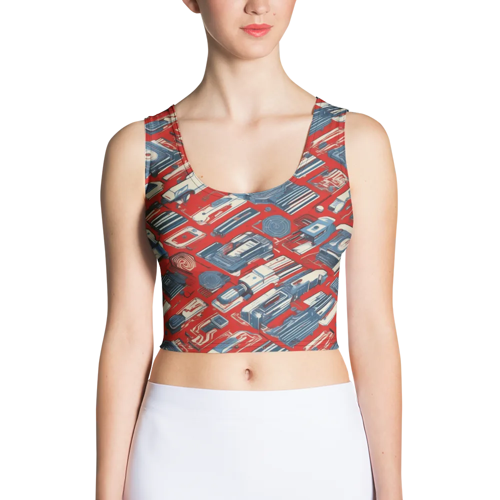 Playback Parade on Crop Top — Front