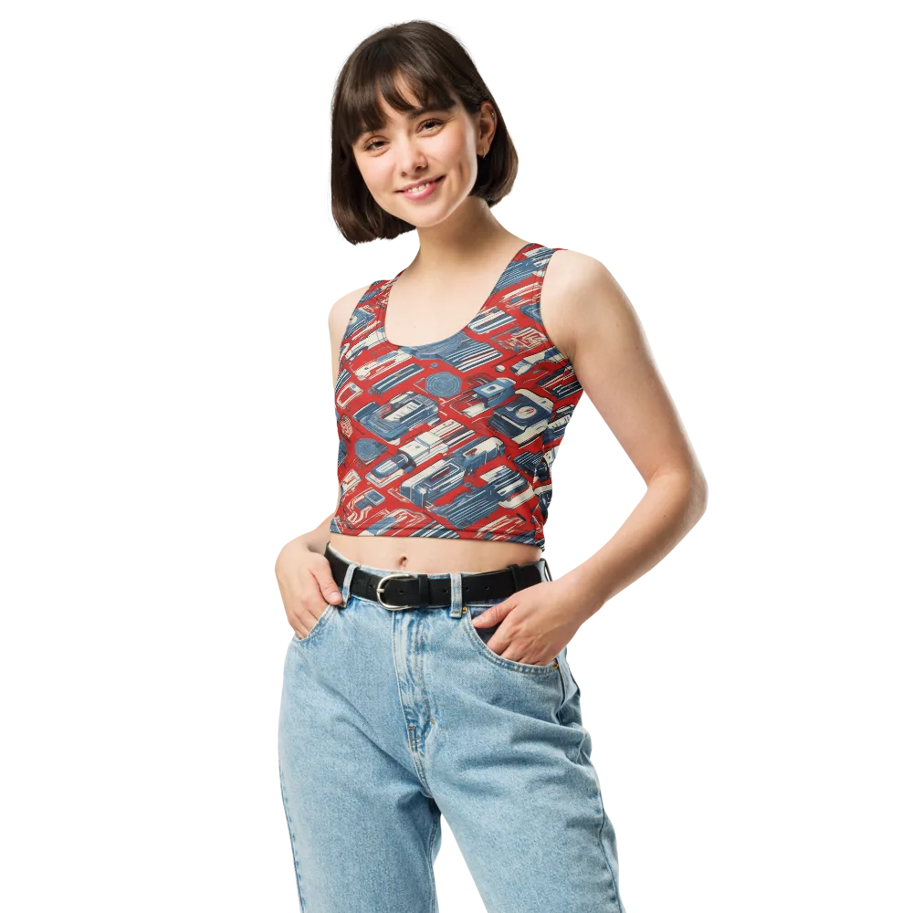 Playback Parade on Crop Top — Front