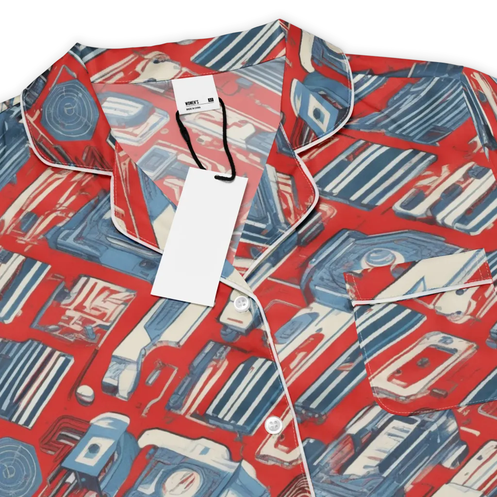Playback Parade on Women's Short Sleeve Pajama Top — Product details