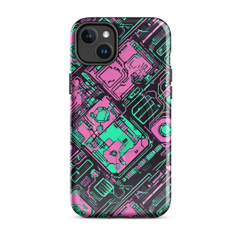 Vaporwave Voltage on MagSafe Tough Case for iPhone® — Front