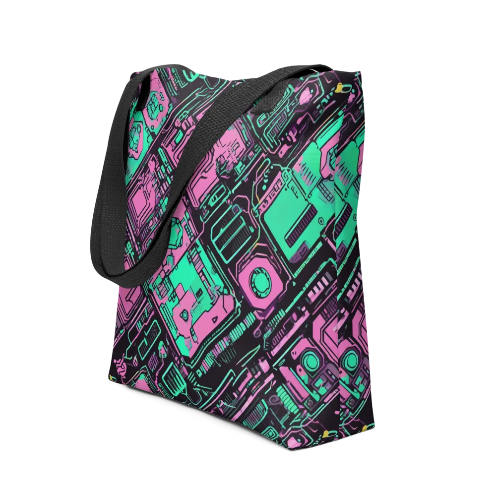 Vaporwave Voltage on Tote Bag — Front