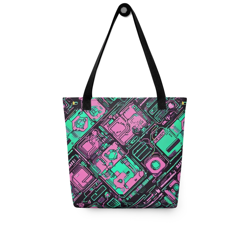 Vaporwave Voltage on Tote Bag — Front
