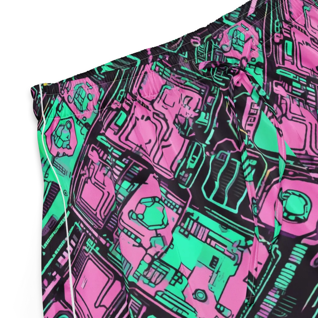 Vaporwave Voltage on Women's Pajama Shorts — Product details