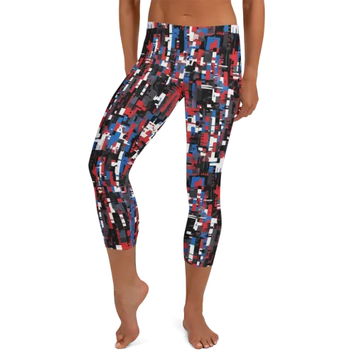 Chromatic Scramble on a Capri Leggings