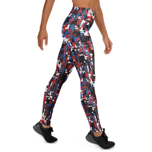 Chromatic Scramble on a Yoga Leggings