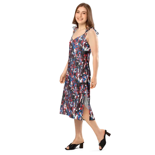 Chromatic Scramble on a Slip Dress