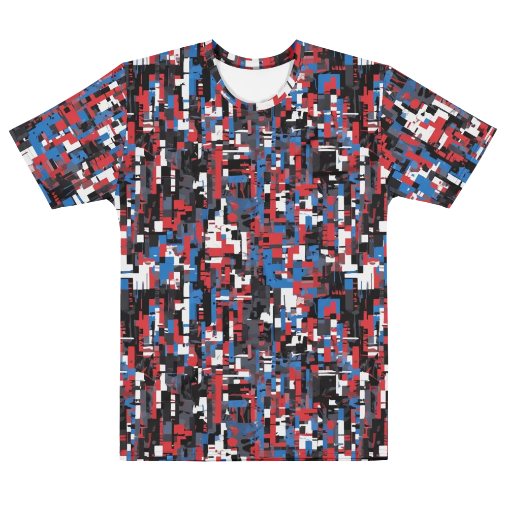 Chromatic Scramble on Men's Cotton Crew Neck T-Shirt — Front