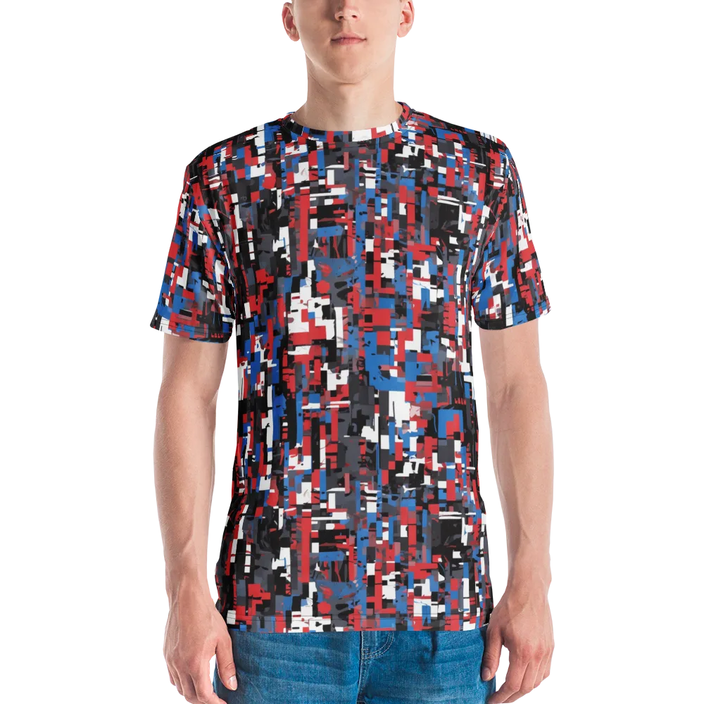 Chromatic Scramble on Men's Crew Neck T-Shirt — Front