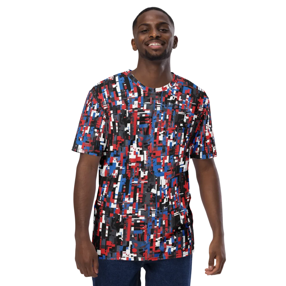Chromatic Scramble on Men's Crew Neck T-Shirt — Front