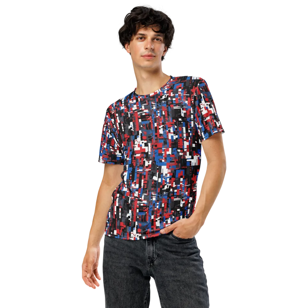 Chromatic Scramble on Men's Crew Neck T-Shirt — Front