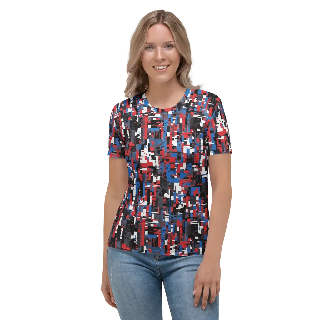 Chromatic Scramble on Women's Crew Neck T-Shirt — Front