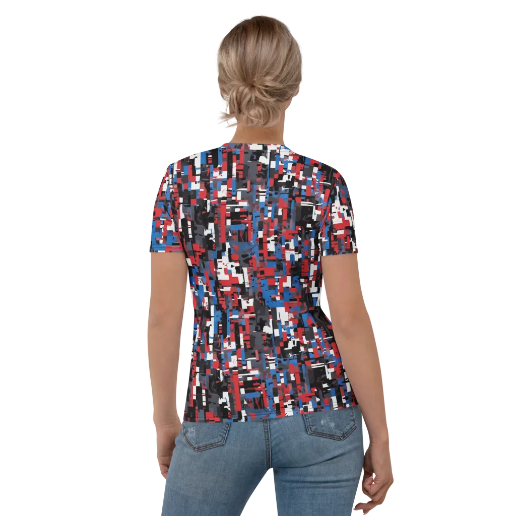 Chromatic Scramble on Women's Crew Neck T-Shirt — Back