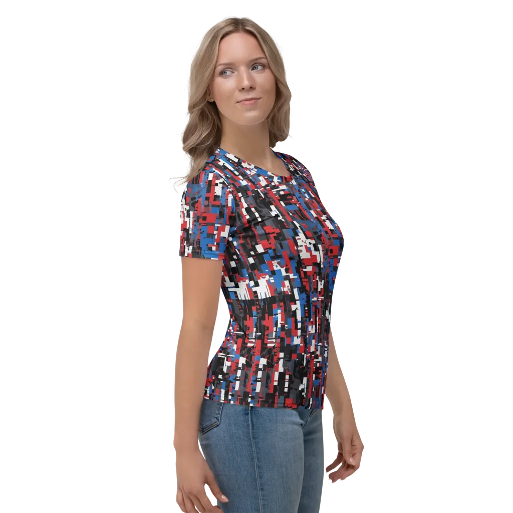 Chromatic Scramble on Women's Crew Neck T-Shirt — Right
