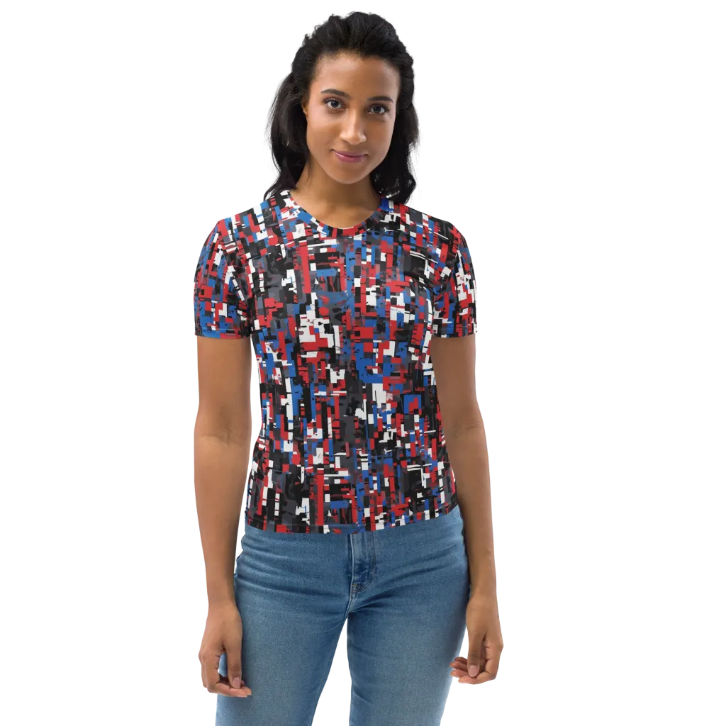 Chromatic Scramble on Women's Crew Neck T-Shirt — Front