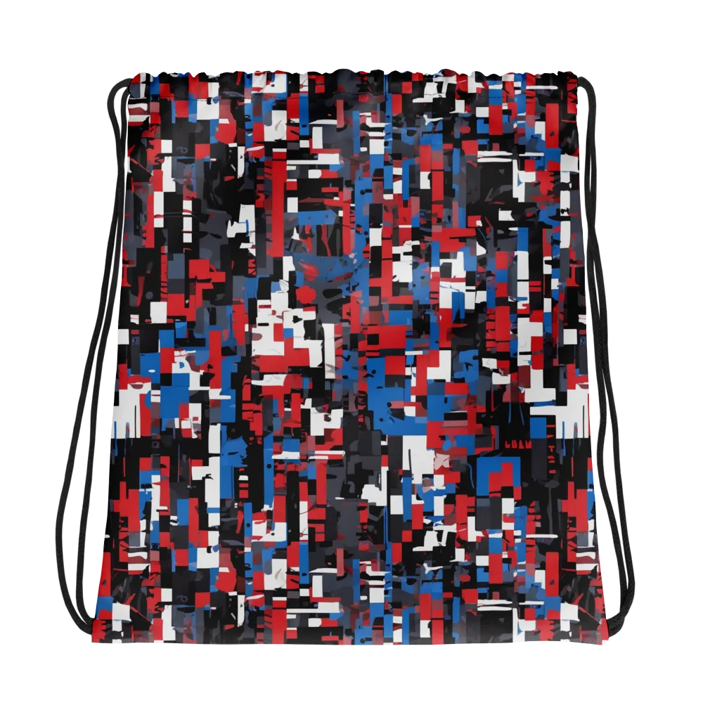 Chromatic Scramble on Drawstring Bag — Photo