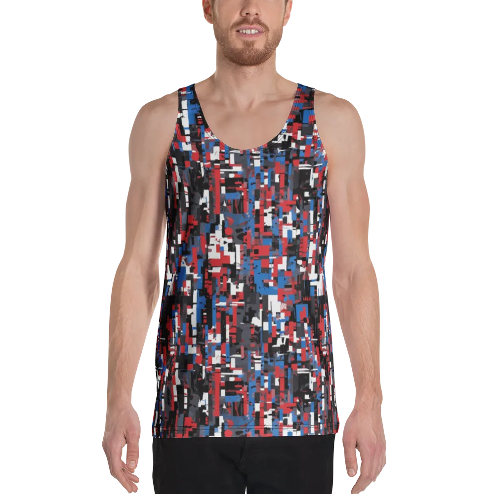 Chromatic Scramble on Men's Tank Top — Front