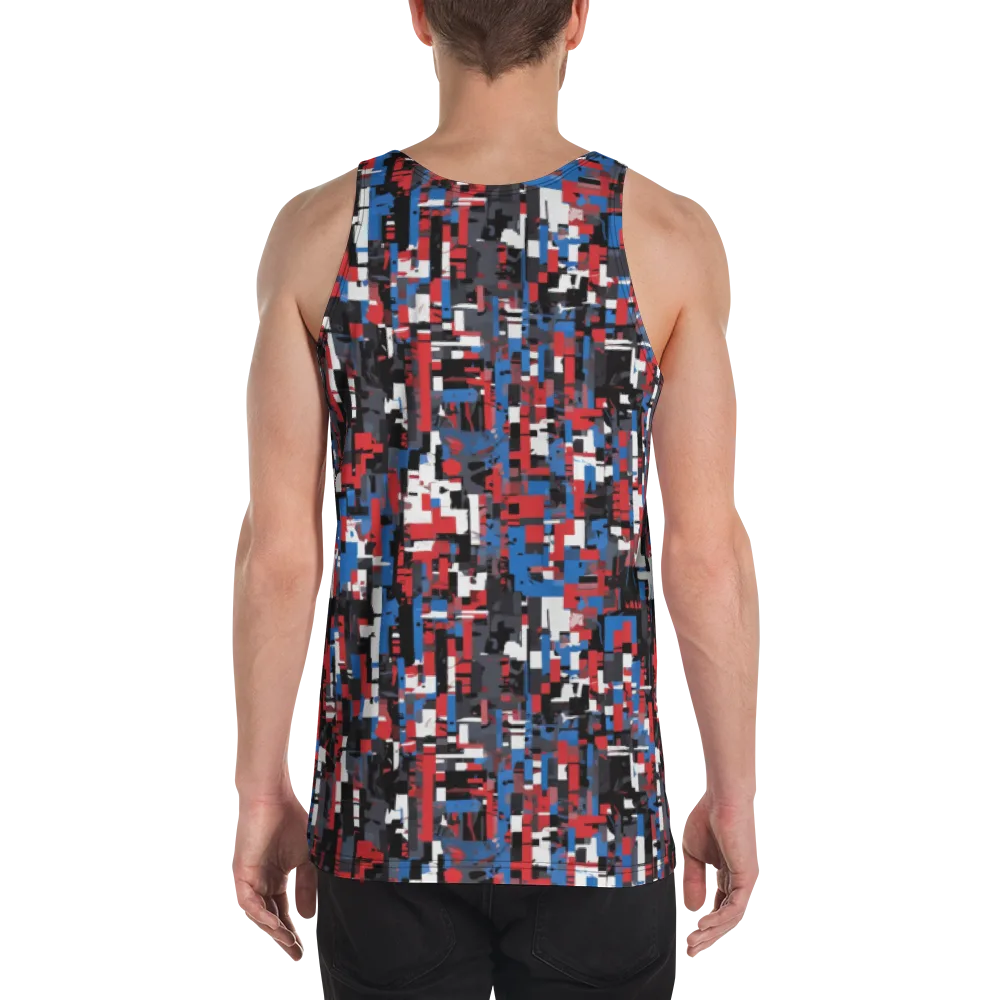 Chromatic Scramble on Men's Tank Top — Back