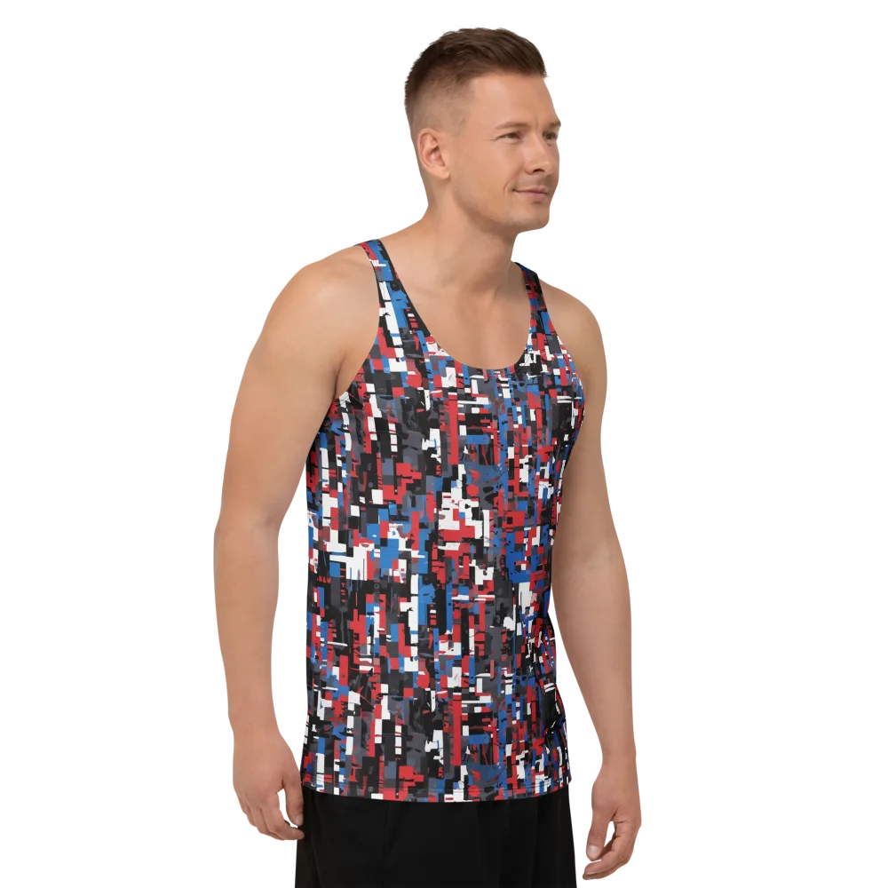 Chromatic Scramble on Men's Tank Top — Right Front