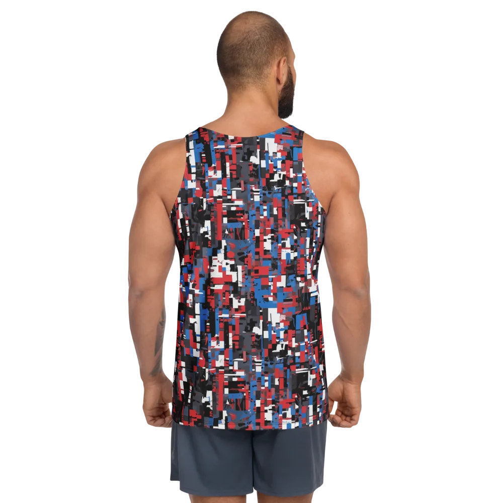 Chromatic Scramble on Men's Tank Top — Back