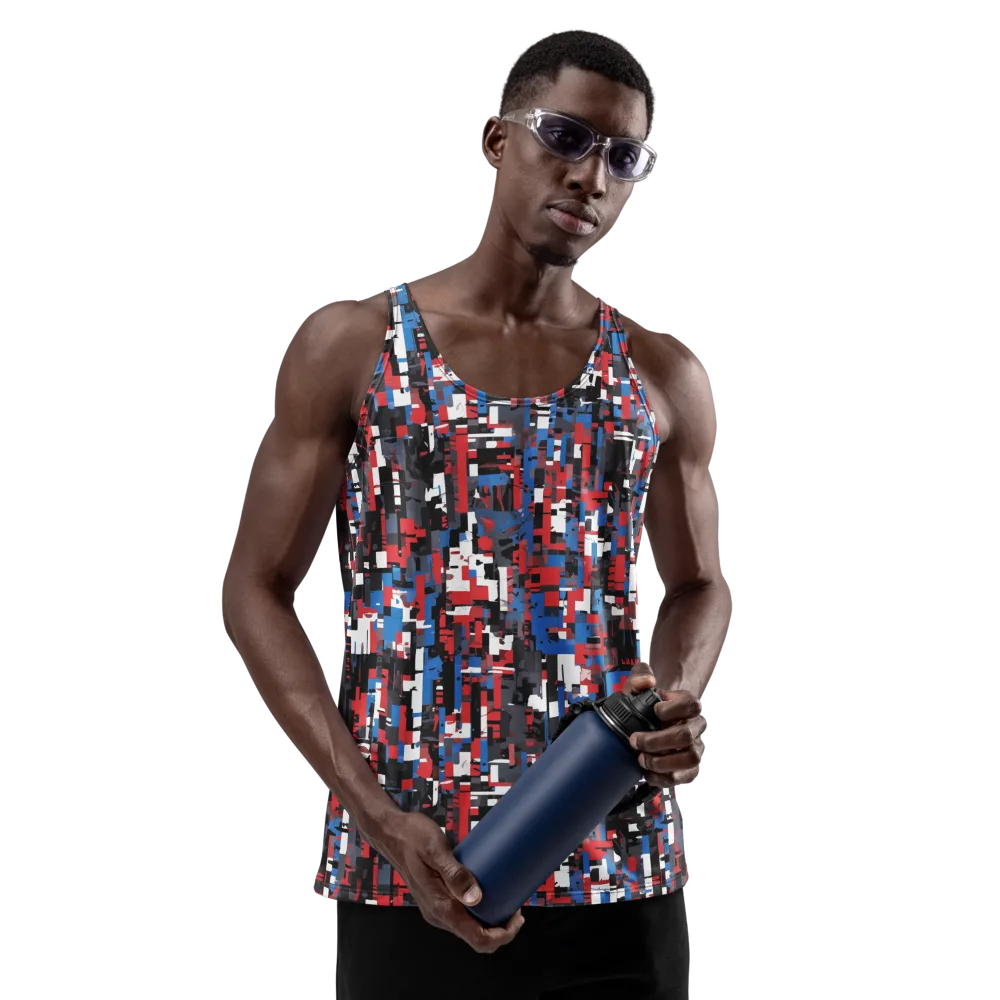 Chromatic Scramble on Men's Tank Top — Front