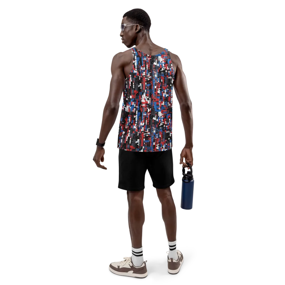 Chromatic Scramble on Men's Tank Top — Back