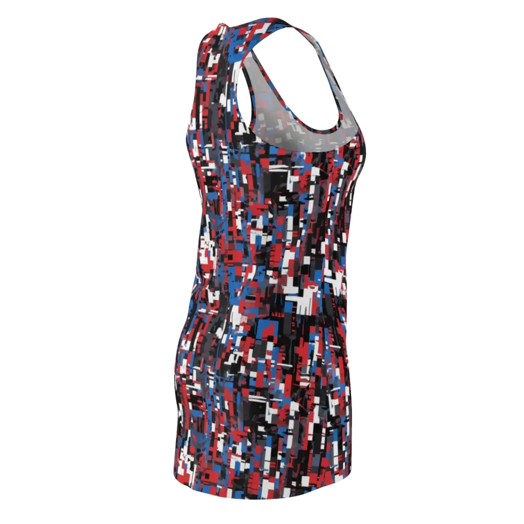 Chromatic Scramble on Racerback Dress — Back Side