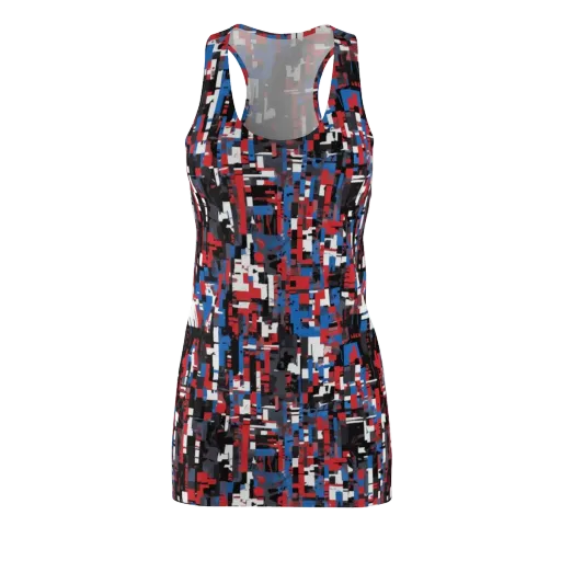 Chromatic Scramble on a Racerback Dress