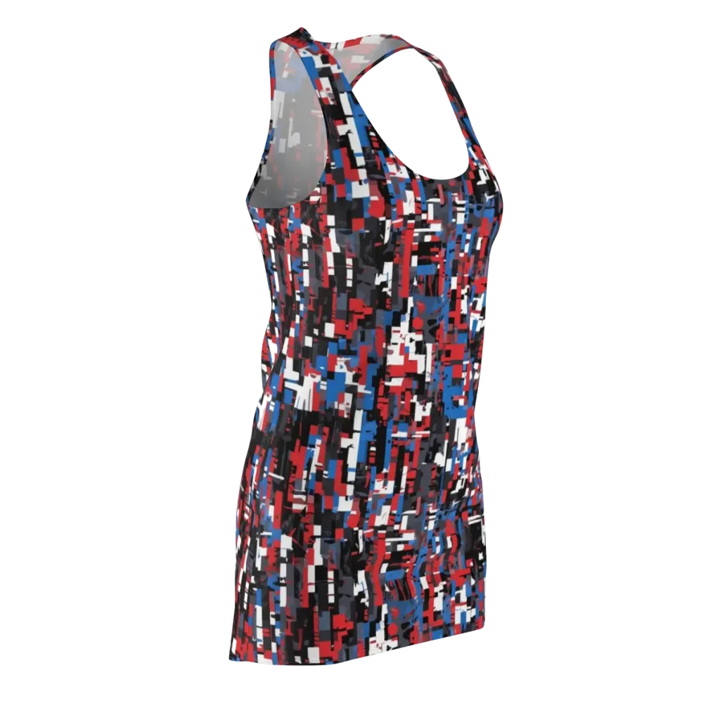 Chromatic Scramble on Racerback Dress — Front Side