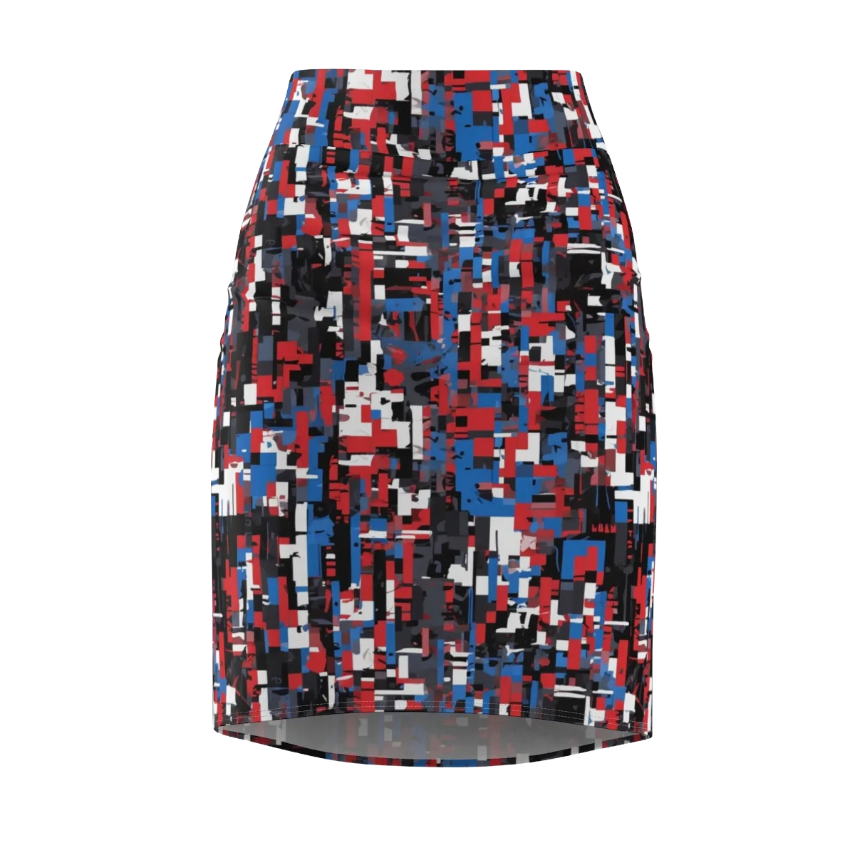 Chromatic Scramble on Pencil Skirt — Front
