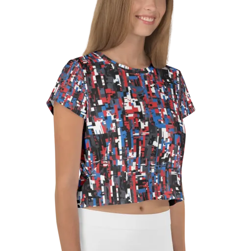 Chromatic Scramble on a Crop Tee