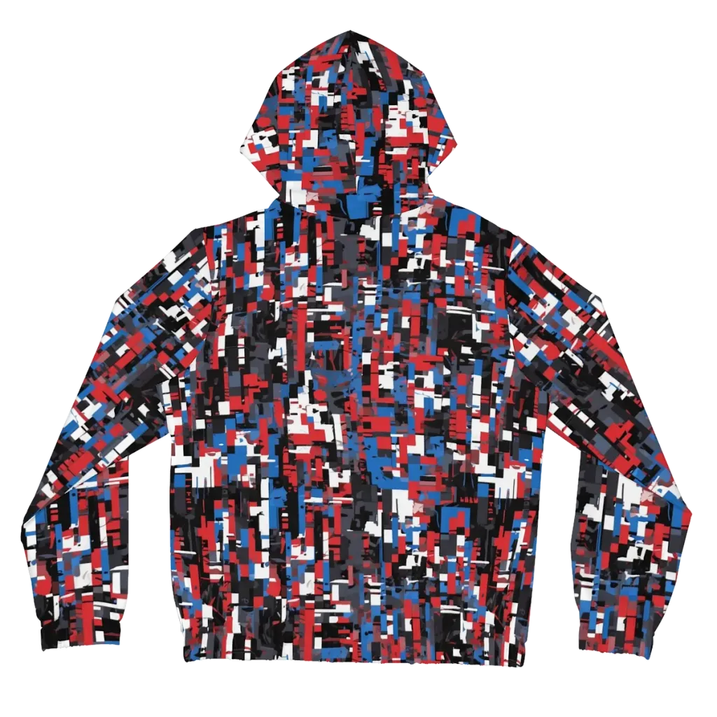 Chromatic Scramble on Women's Full-Zip Hoodie — Back