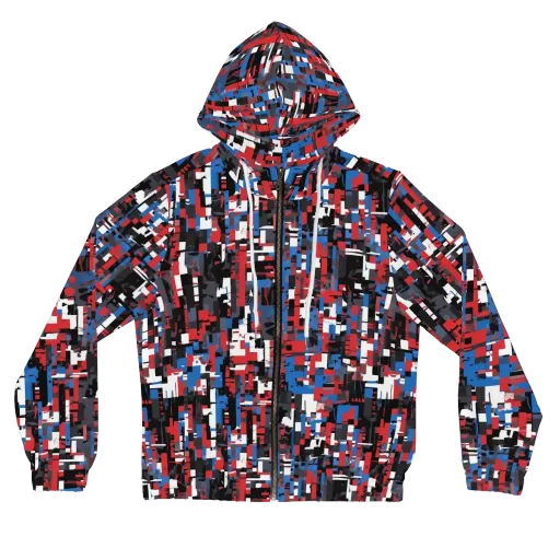 Chromatic Scramble on a Women's Full-Zip Hoodie