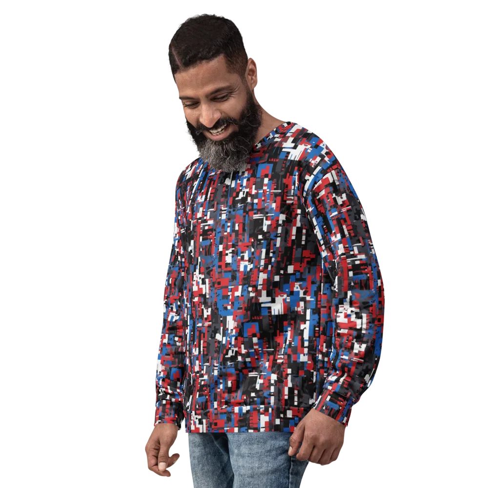 Chromatic Scramble on Sweatshirt — Left Front