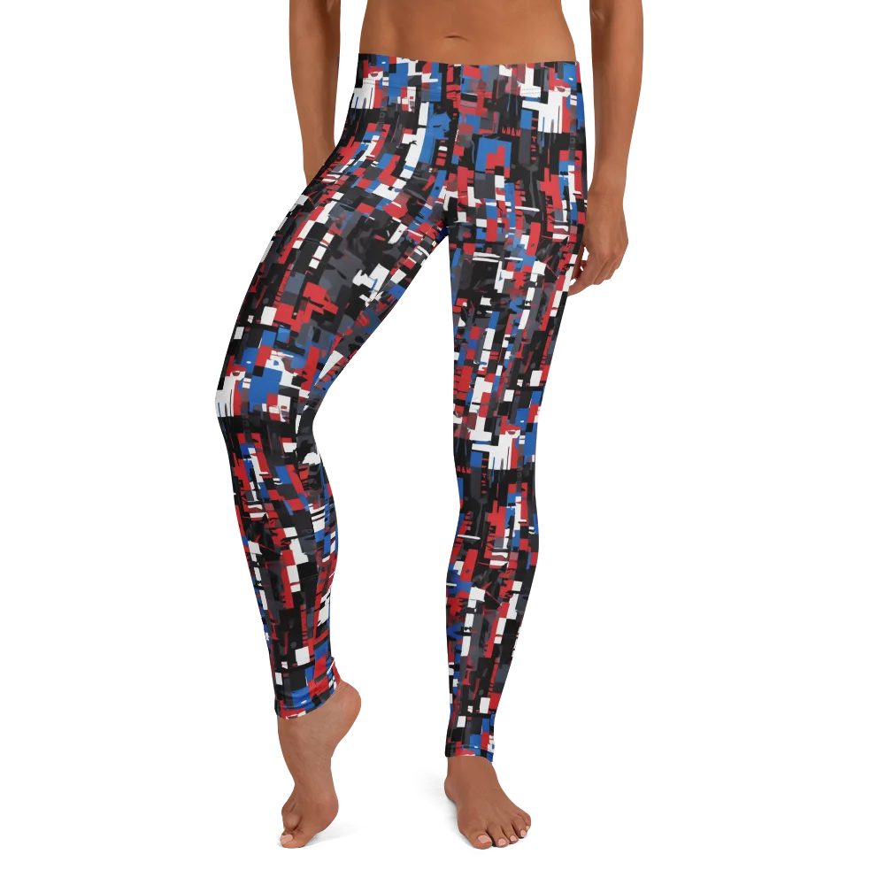 Chromatic Scramble on Leggings — Front