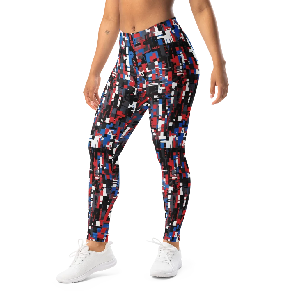 Chromatic Scramble on Leggings — Left Front