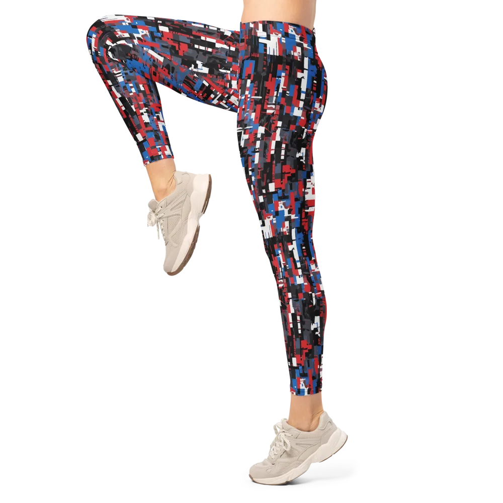 Chromatic Scramble on Leggings — Left