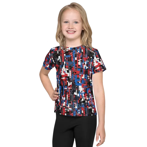 Chromatic Scramble on a Kids Crew Neck T-Shirt