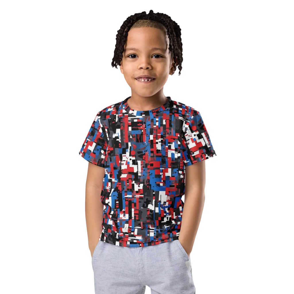 Chromatic Scramble on Kids Crew Neck T-Shirt — Front
